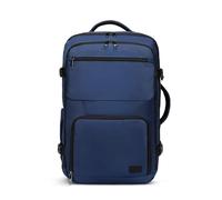 KONO Zaino da viaggio per aeroplano, grande, impermeabile, per viaggi d'affari, Weekender (55 x 35 x 20 cm, 38 L), blu navy, 55 centimeters, Alla moda