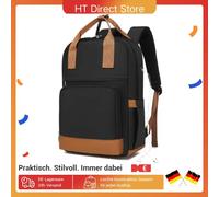 KONO Zaino per laptop impermeabile da DONNA con scomparto per laptop da 15,6 pollici Connettore per cuffie ergonomico Ideale per la scuola e i viaggi