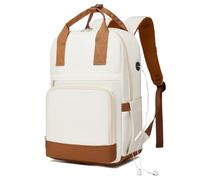 KONO Zaino Porta PC, Zaino per Computer Portatile da 15,6 Pollici, Elegante da Donna, Impermeabile Antifurto, Capiente per Scuola Università Lavoro e Viaggi