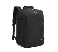 KONO Zaino Ryanair 40x20x25 Zaino da Viaggio per Aereo Bagaglio a Mano per Sotto il Sedile Borsa per Ryanair, Nero