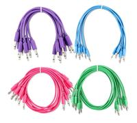Konohan Confezione da 28 cavi patch mono modulari da 3,5 mm, 1/8 di pollice, per studio audio, palcoscenico, 15 cm, 30 cm, 45 cm, 60 cm, compatibili con sintetizzatore sintetizzatore Eurorack Moog