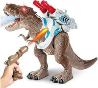 Konom Dinosauro Giocattolo, Dinosauro Telecomandato con Movimento, Spruzzare Ruggito Leggero e Realistico, Gioco Educativi Regalo, Compleanno Natale,per Ragazzi Bambini 3-8 Anni