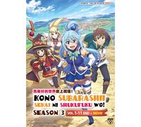 KonoSuba: Stagione 3 (VOL.1 - 11 Fine + Film) ~ Doppiaggio e sottotitolo in i...