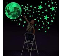 Konsait Glow in The Dark Stickers, 435pcs Luminosi Punti Luna Stelle Fluorescenti Adesive da Parete DIY Parete Arte per Decorazioni a Parete cameretta Bambini Fosforescenti Ragazzo Ragazza