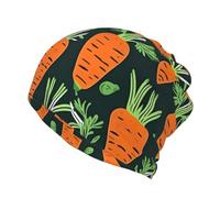 KoNsev Berretti leggeri, multifunzionali ed eleganti, unisex, per esterni, stampa con motivo carota felice senza cuciture, Felice Carota Seamless Pattern, taglia unica