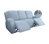 Konsilsa Copripoltrona Reclinabile Elasticizzato,Relax Reclinabile Copridivano Elasticizzato per 2 posti (Color : Azzurro, Dimensione : 3 Seat)