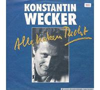 Konstantin Wecker - Alle haben Recht (1989) / Vinyl single [Vinyl-Single 7'']