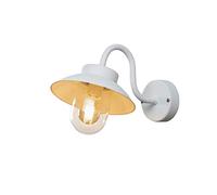 Konstmide Vega 417-250 - Lampada da parete di design per lampadine a incandescenza e a risparmio energetico, colore: Bianco