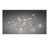 GHIRLANDA LUMINOSA A LED KONSTSMIDE 1461-890 Micro 40 luci argento, Argento, Trasparente