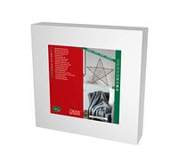 Konstsmide, 1793-787, stella in metallo, nero, 100 diodi a luce bianca calda, trasformatore interno 3 V, filo nero