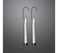 Konstsmide 1870-230 Candela a LED Kit da 2 Bianco Bianco caldo