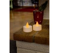 Konstsmide 1980-100 Lumino a LED, grande, per interni (IP20)/certificato VDE/Set di 2/Funzionamento a batteria: 2 x CR2032, 3 V (incluse)/2 diodi a luce bianca calda