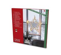 Konstsmide 2164-010 - Silhouetta per finestra a LED, 35 diodi bianchi caldi, 230 V, interno, cavo bianco