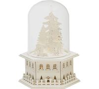 Konstsmide Decorazione ornamentale a forma di renna con luci, funzionamento a batteria: 2 x AA (escl.)/Diodi di Natale bianco caldo, legno, 3281-210