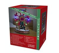 'Konstsmide 3440 - 000 LED decorazione "ruota panoramica/per interni/certificato VDE/4,5 V trasformatore interno a batteria: 3 x AA 1,5 V (non incluse) /con animazione e 8 canzoni tradizionali di Natale/12 diodi colorati/cavo trasparente
