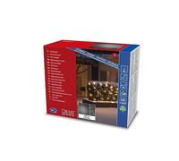 Konstsmide 3757-800 LED luci rete, plastica, nero