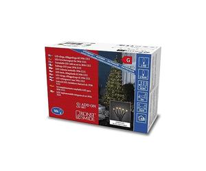 Konstsmide 3957 - 807/Micro LED Sistema espansione: Luce Catena/per esterno (IP44)/100 bernsteinfarbene diodi/Nero Soft cavo