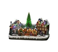 Konstsmide 4236-000 - Scenario a LED con musica, 28 diodi, 4,5 V, funzionamento a batteria, cavo nero