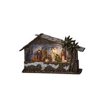 Konstsmide 4286-000 - Lanterna ad acqua a LED, con timer da 5 ore, 3 diodi bianchi caldi, funzionamento a batteria e USB, per interni