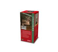 Konstsmide 4294-000 - Lanterna ad acqua a LED, con timer 5 ore, 1 diodo bianco caldo, funzionamento a batteria e USB, interno, 3 x C 1,5 V (esclusi)