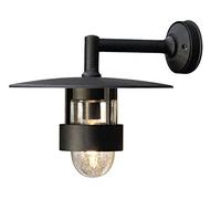 Konstsmide 504-750 Freija - Lampada da Parete, 34 x 42 x 34 cm (Larghezza x profondità x Altezza), 1 Lampadina da 60 W, IP23, Colore: Nero Opaco