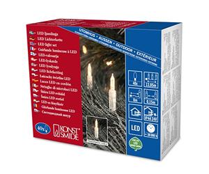 Konstsmide 6004 - 100 statico Lightsets Outdoor Traditional Style 40 luci LED per Interni/Esterni