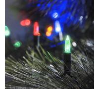 Konstsmide 6004-500 / Catena di miniluci LED / 40 diodi Colorati / 24V trasformatore da Esterno/Cavo Verde