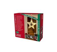 Konstsmide 6219-100 / Figura in legno LED stella marrone con nastro in tessile r