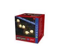 Konstsmide 6256-103 - Set di 5 elefanti in acrilico, 40 diodi bianchi caldi, 24 V, esterno (IP44), 3,6 W, cavo bianco
