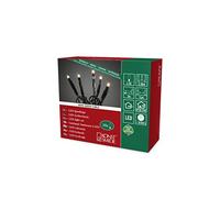 Konstsmide 6352 - 120 catena luminosa a micro LED/per interni (IP20)/certificato VDE/24 V trasformatore interno/35 diodi a luce bianca calda/cavo nero