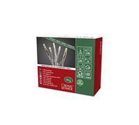 Konstsmide 6352-123 - Catena luminosa micro LED, per interni (IP20), trasformatore interno 24 V, 35 diodi bianchi caldi, cavo trasparente