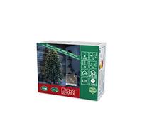 'Konstsmide 6381 - 160 LED catena luminosa "goccia Lametta/per interni (IP20)/VDE Approvato/12 V Trasformatore da interno/200 diodi bianco caldo/kupferfarbener filo