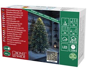 Konstsmide 6391-180 LED bianco argento, plastica, oro