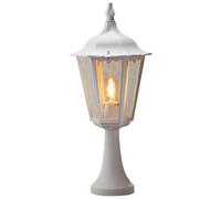 Konstsmide 7214-250 Firenze Lampioncino 23,5x23,5x55 cm (BxPxH), 1 x 100 W, IP43, Colore Bianco Opaco