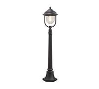 Konstsmide 7225-750 - Lampioncino Parma, 24 x 24 x 118 cm, 1 Lampadina da 75 W, IP43, in Alluminio Verniciato Opaco, Colore: Nero