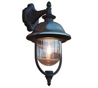 Konstsmide 7240-000 Parma Lampada da Parete, BxPxH 24x29x46 cm, 1 x 75 W, IP43, in Acciaio Inox
