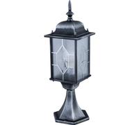 Konstsmide 7246-759 Milano Lampioncino BxPxH 16x16x51 cm, IP43, 1 x 75 W, Colore Nero/Argento