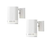 Konstsmide 7511-250 - Set di 2 lampade da parete in alluminio, GU10, altezza 13,5 cm, IP44