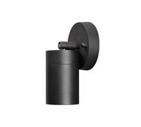 Konstsmide 7598-750 Modena - Lampada da parete con faretto orientabile, 9 x 8 x 10,5 cm (larghezza x profondità x altezza), 1 lampadina da 35 W, IP44, in alluminio smaltato, colore: Nero opaco