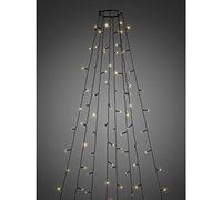 Konstsmide - Accappatoio per albero a LED, con illuminazione controllata da app, in plastica, colore: nero