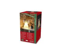 Konstsmide Angelo di Carta, Mini, Collegamento con Interruttore on/off, Senza Lampadina, Attacco E14, 230 V, Interno, Cavo, Bianco/Ottone