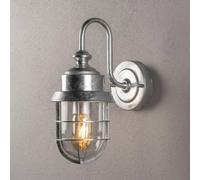 Konstsmide Cerignola 7351-320 - Lampada da parete E27, in acciaio zincato, vetro trasparente