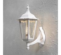 Konstsmide Applique da esterno Firenze, bianco, portalampada superiore, 48 cm Konstsmide