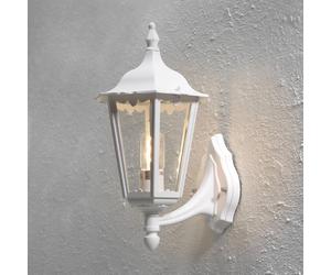 Konstsmide Applique da esterno Firenze, bianco, portalampada superiore, 48 cm Konstsmide