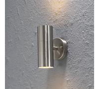Konstsmide Applique da esterno Modena, acciaio inox, a 2 luci Konstsmide