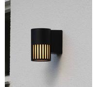Konstsmide Applique da esterno Pistoia, nera, altezza 17 cm, metallo, IP54 Konstsmide