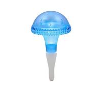 Konstsmide Assisi 7663-400 - Lampada solare a LED, 14,5 x 14,5 x 27,5 cm, 1 batteria AA, in plastica, colore: Blu