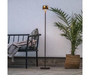 Konstsmide Bella lampada LED da pavimento ricaricabile, color ruggine, alluminio, Konstsmide