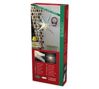 Konstsmide blu carta a forma di stella, perforato e bianco con motivo stampato, 7 punte, con cavo di collegamento con interruttore on/off, senza lampadina, lampadina E14 Lampenhalterung, 230 V, interno, cavo bianco 2933 - 420