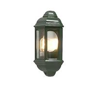 Konstsmide Cagliari Flush Classic Lanterna/1 x 100 W E27 Max Lampada/Vetro Trasparente/Alluminio/IP43/Verde Chiaro